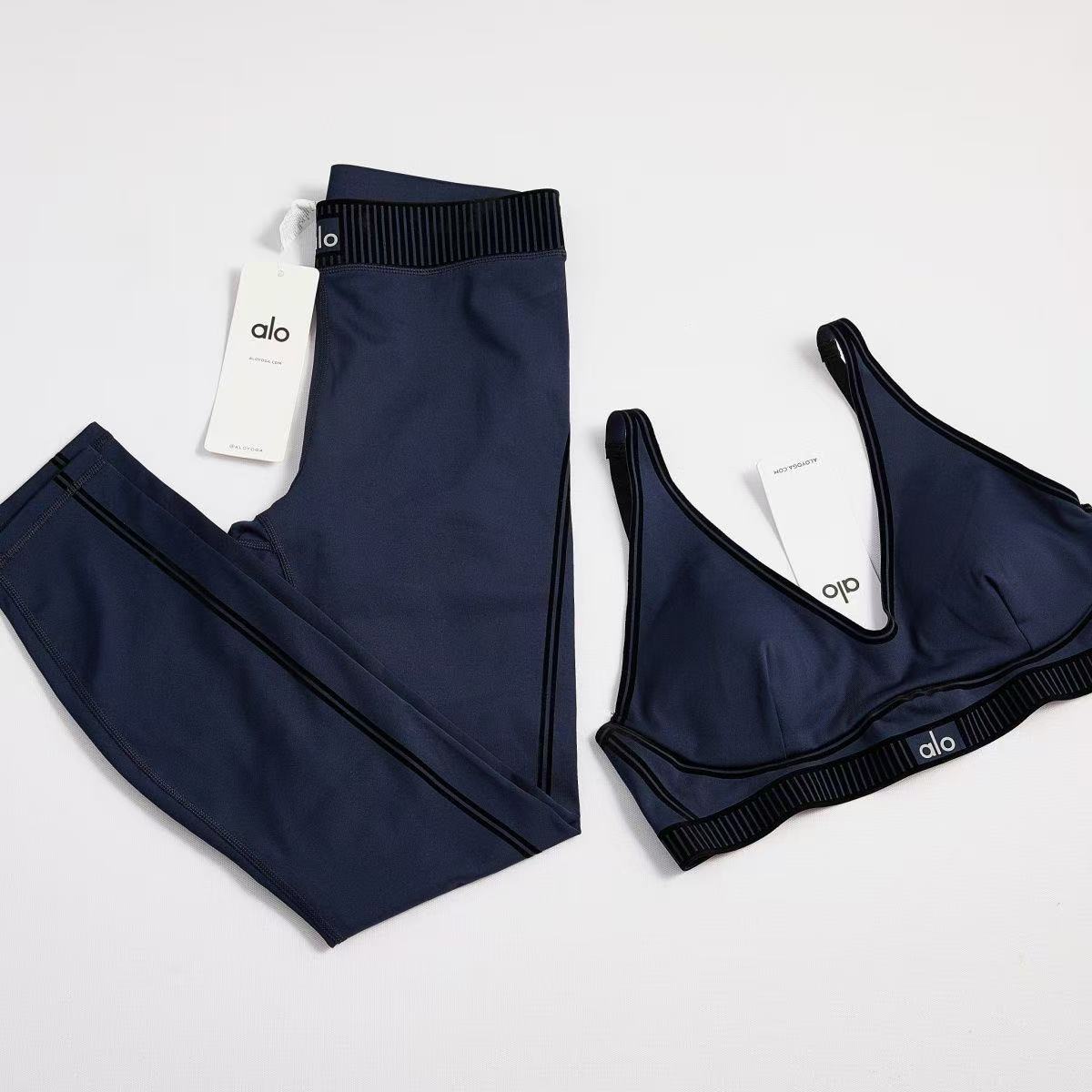 AIRLIFT HIGH-WAIST 7/8 LINE UP LEGGING - NAVY